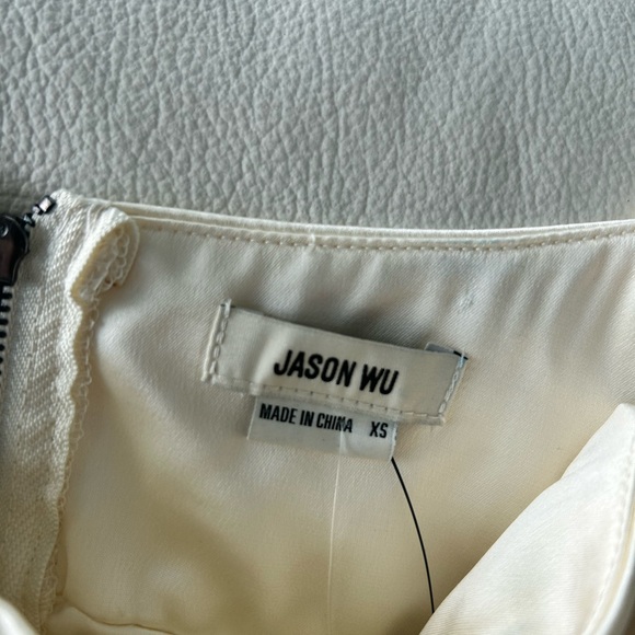 Jason Wu Satin Corset Top in Ivory - Picture 3 of 5